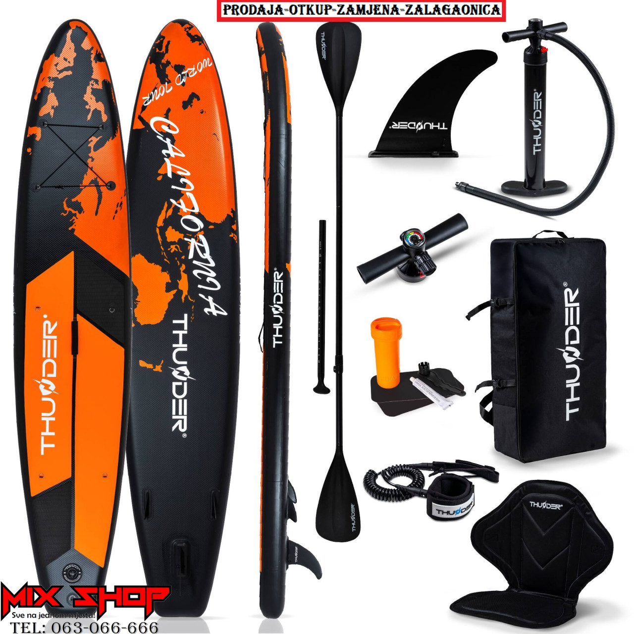 THUNDER SUP 365cm daska za surfanje sa sjedalom +OPREMA board