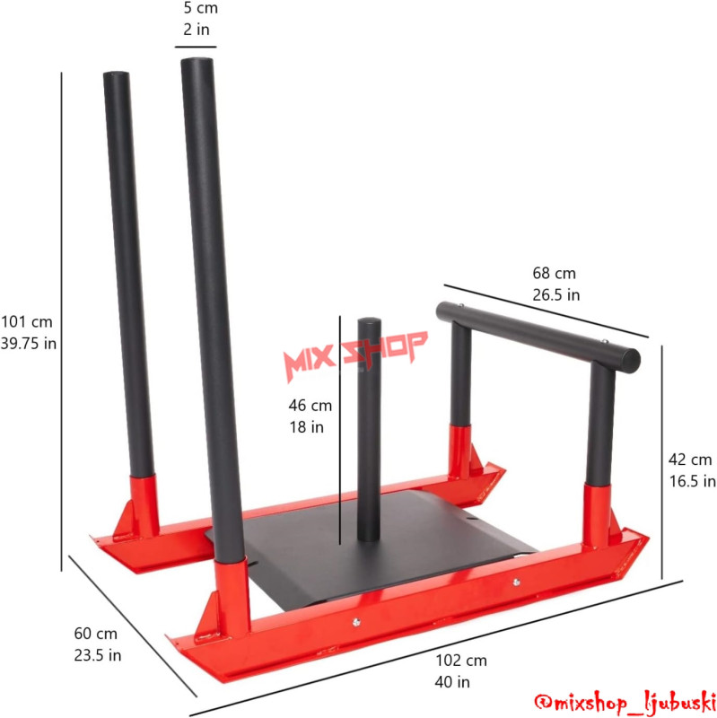 Power Saonice za Trening Sanjke Sprava za Guranje Povlačenje Sled