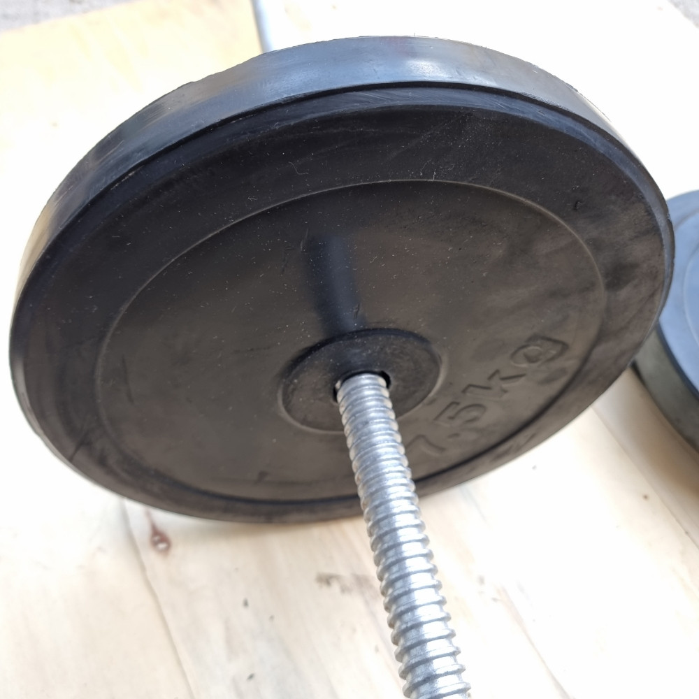 Gumirani Uteg 7,5 kg Tegovi Teg Guma 7,5kg 26 mm