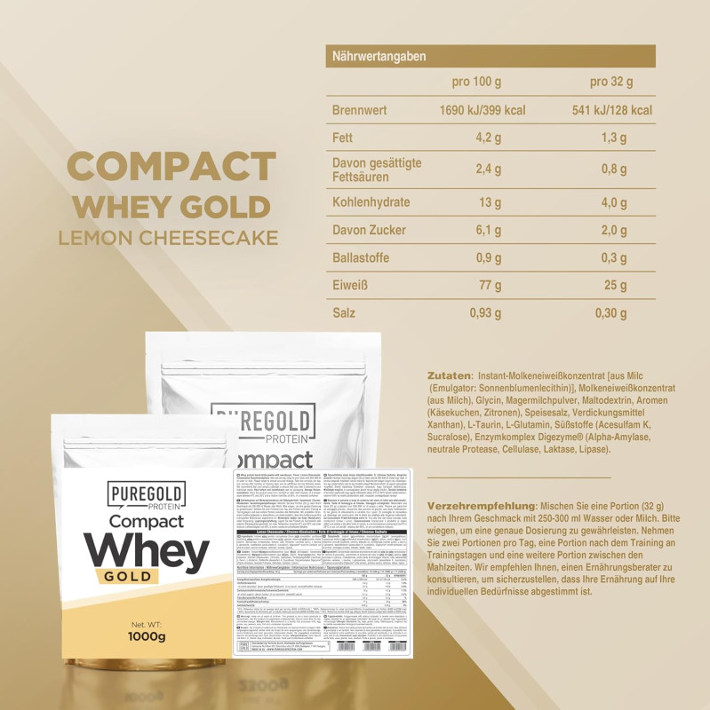 AKCIJA!!! GOLD WHEY PROTEIN 1 kg PUREGOLD Proteini 1kg