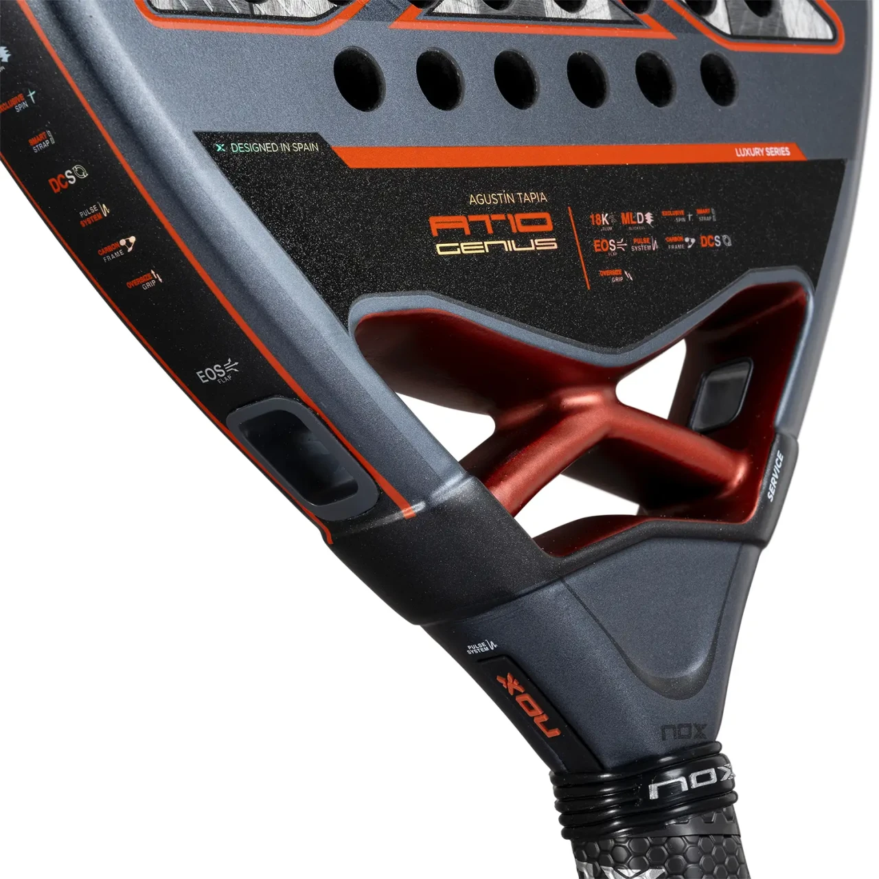 Padel reket NOX AT10 GENIUS 18K ALUM BY AGUSTIN TAPIA 2025 Rekete