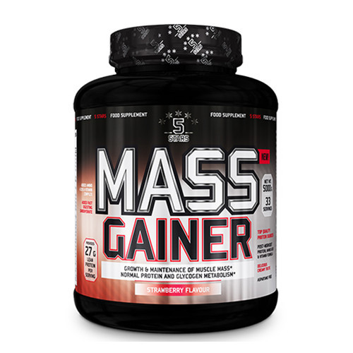 5STARS MASS GAINER 5 Kg Gejner Masa Protein Proteini ZA MASU