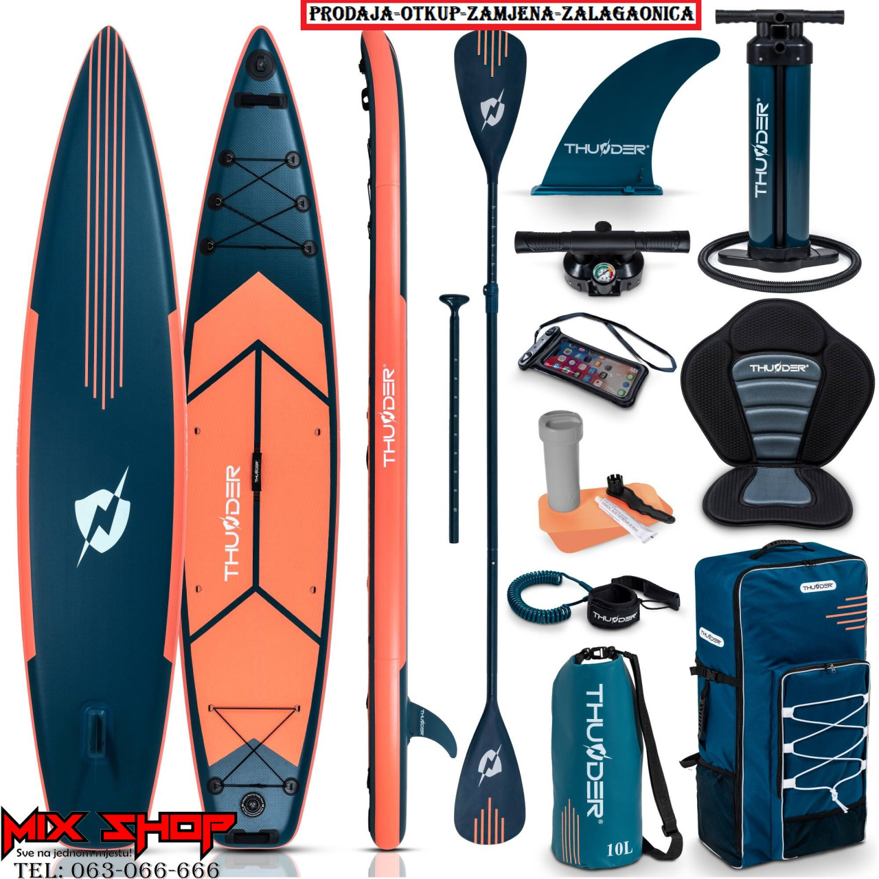 THUNDER SUP 365cm daska za surfanje sa sjedalom +OPREMA board