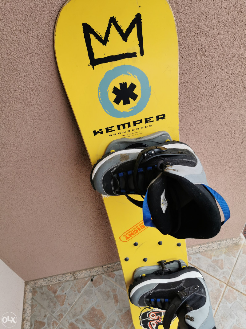 Kemper SNOWBOARD Daska Vezovi 137 cm Bord Bordovi Vez