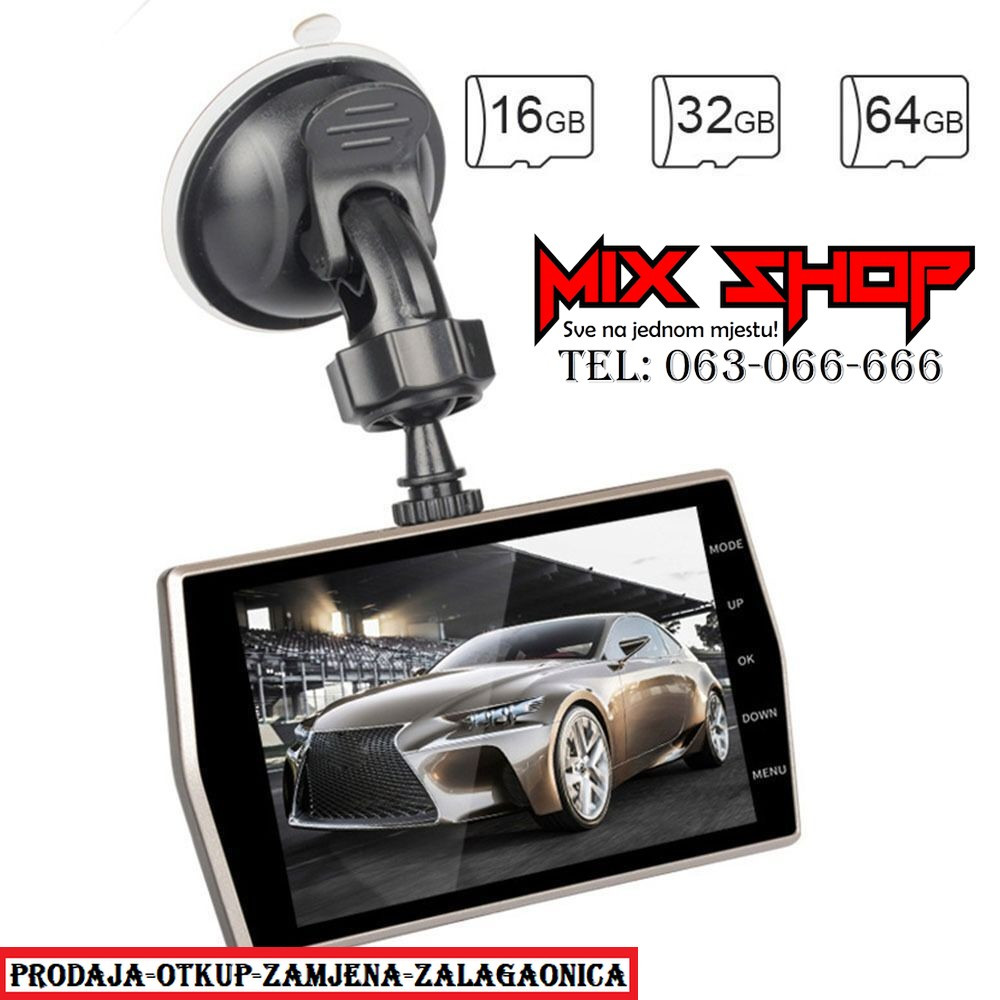 Auto kamera 1080p 30fps 4" LCD Full HD Dash Cam FHD 12mp camera