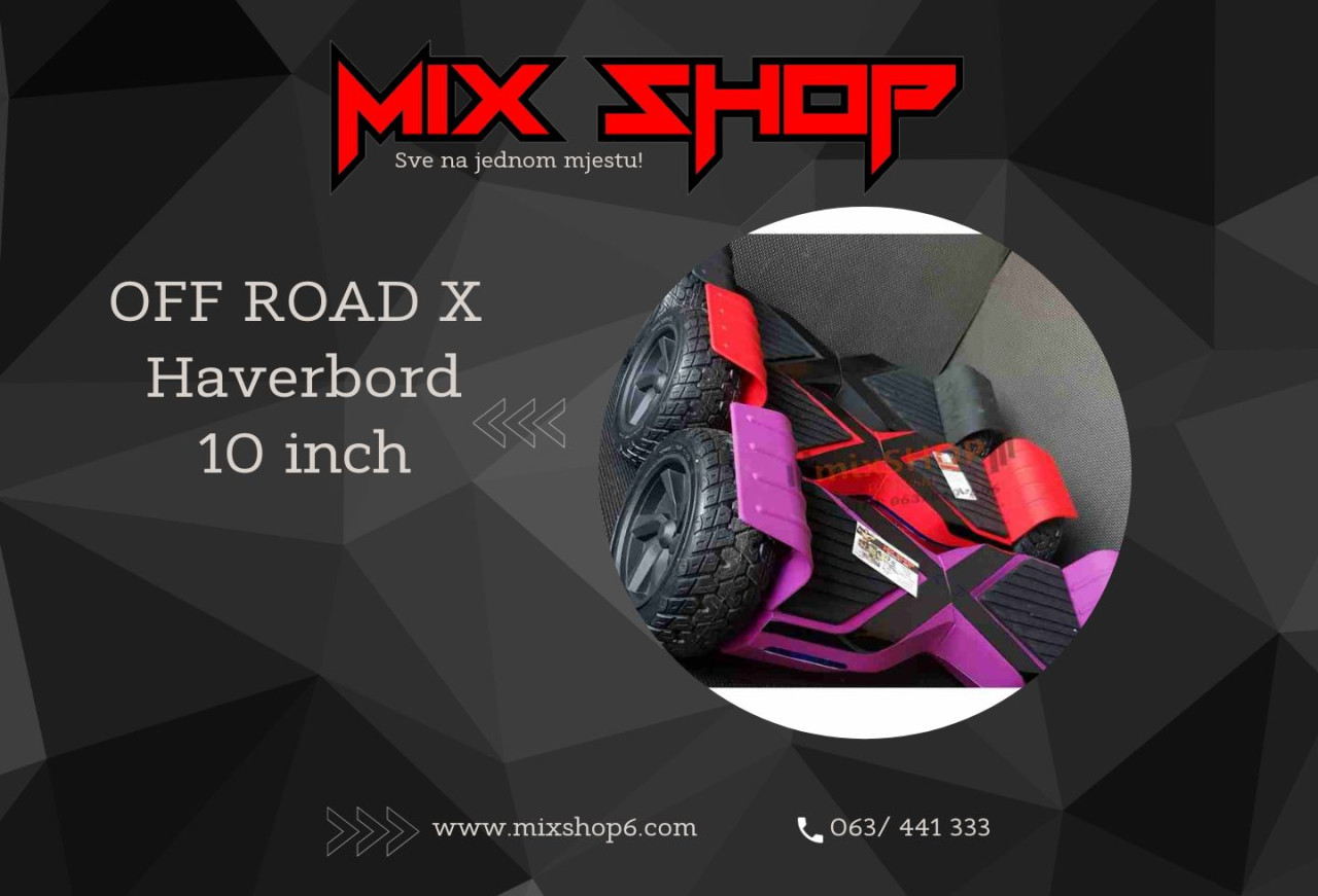 LED Haverboard OFF ROAD 10 inci X Hoverbord Skuter