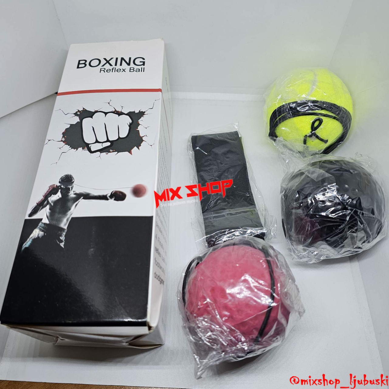 Loptice Box x3 Reflex Ball Lopta Kačenjem za boxanje refleks MMA