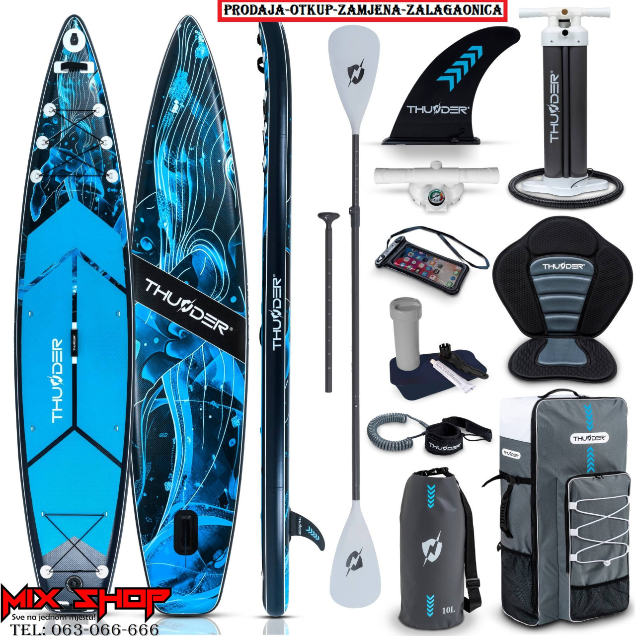 THUNDER SUP 365cm daska za surfanje sa sjedalom +OPREMA board