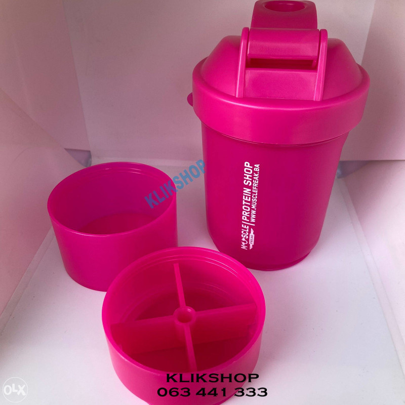 Shaker Plavi Muscle 3 u 1 Shakeri Šejker Protein boca