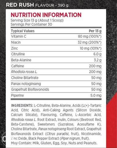 N.O XPLODE Pre Workout Fruit 390 g NO EXPLODE preworkout Podizač