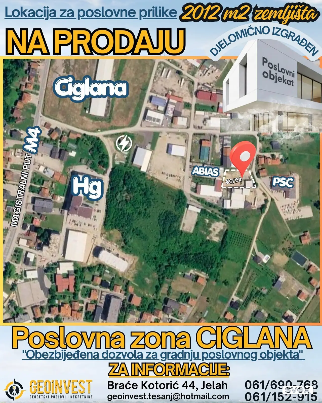 Zemljište Tešanj - Ciglana, Jelah