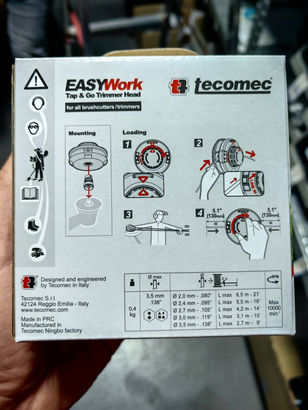 GLAVA ZA TRIMER UNIVERZALNA D-109 mm EASY WORK BEZ ADAPTERA