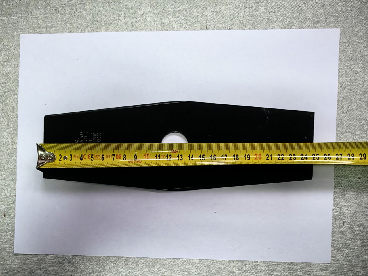 DVOKRAKI  NOZ ZA TRIMER 255 x 25.4 x 1,6 mm