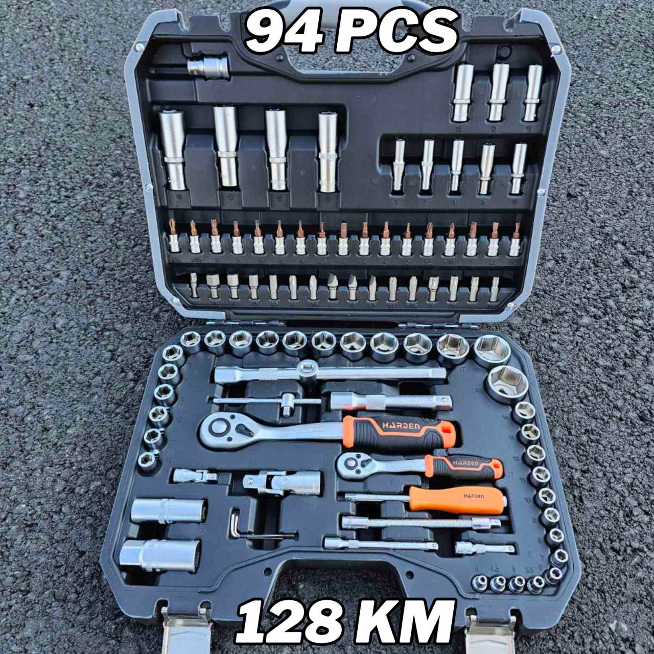 Set alata gedora - 94 dijela 1/2 i 1/4 HARDEN