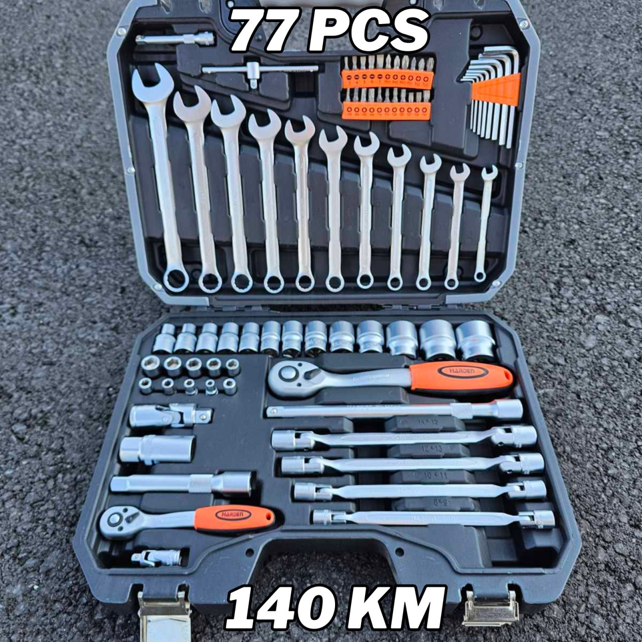 Set gedore i kombinovani ključevi 1/2 1/4 - 77 dijelova