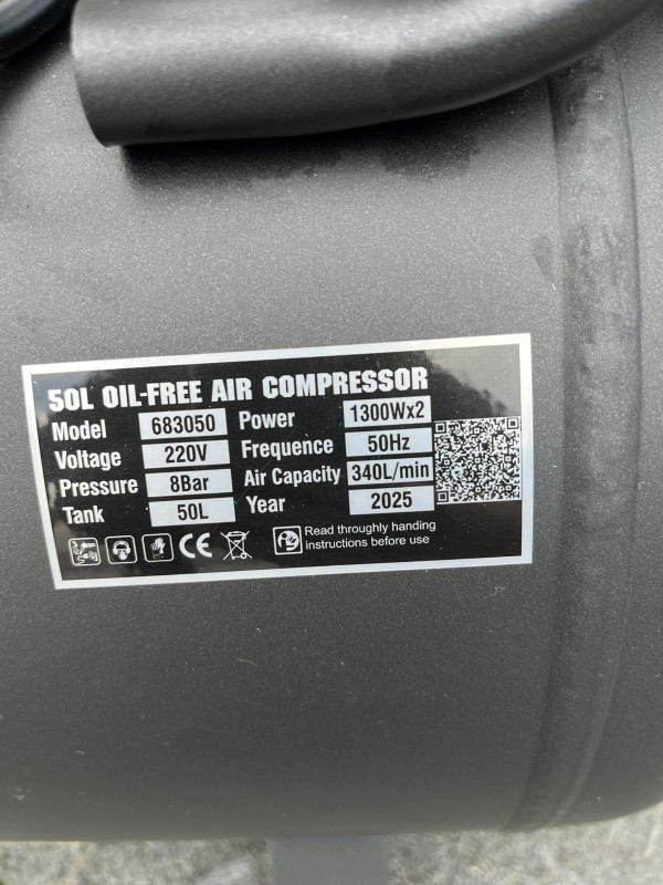 Bezuljni kompresor zraka 50L  HARDEN 683050