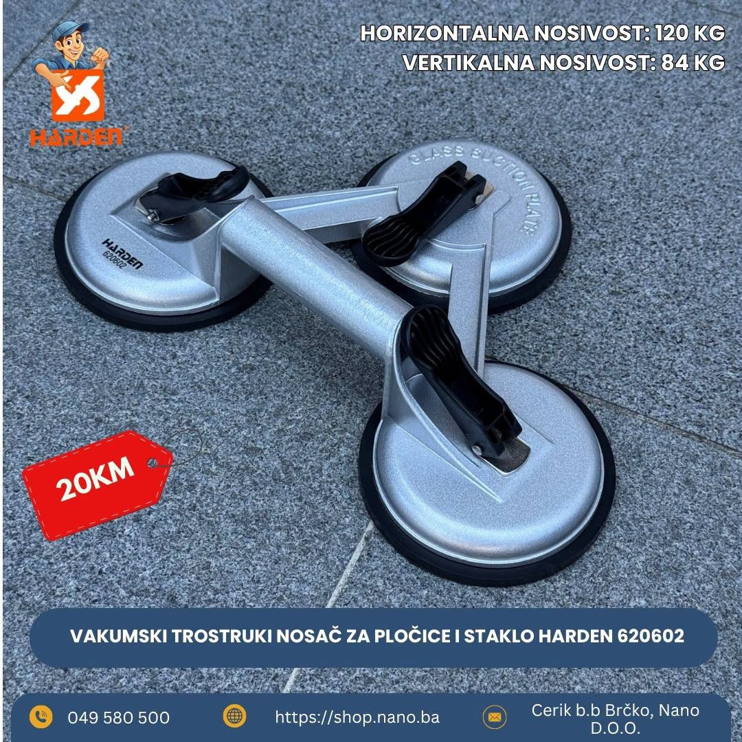 Vakumski nosači za pločice i staklo HARDEN