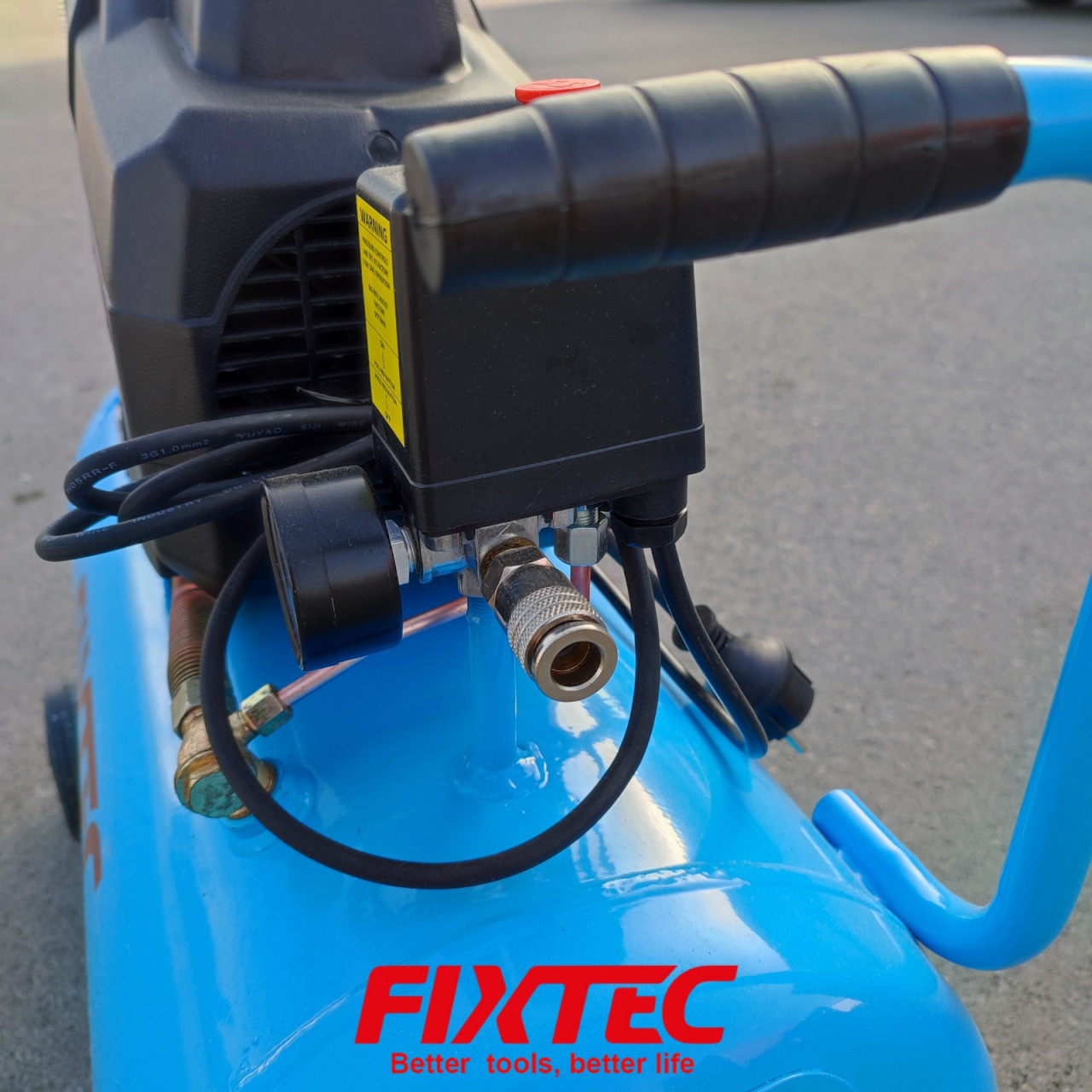 FIXTEC kompresor zraka 50L - 8 bara
