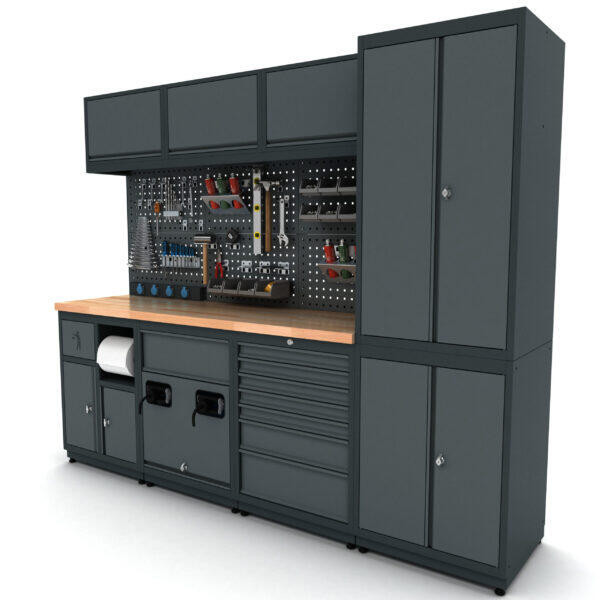 Metalni modularni radni stol Nano-Bodur (NO:14)