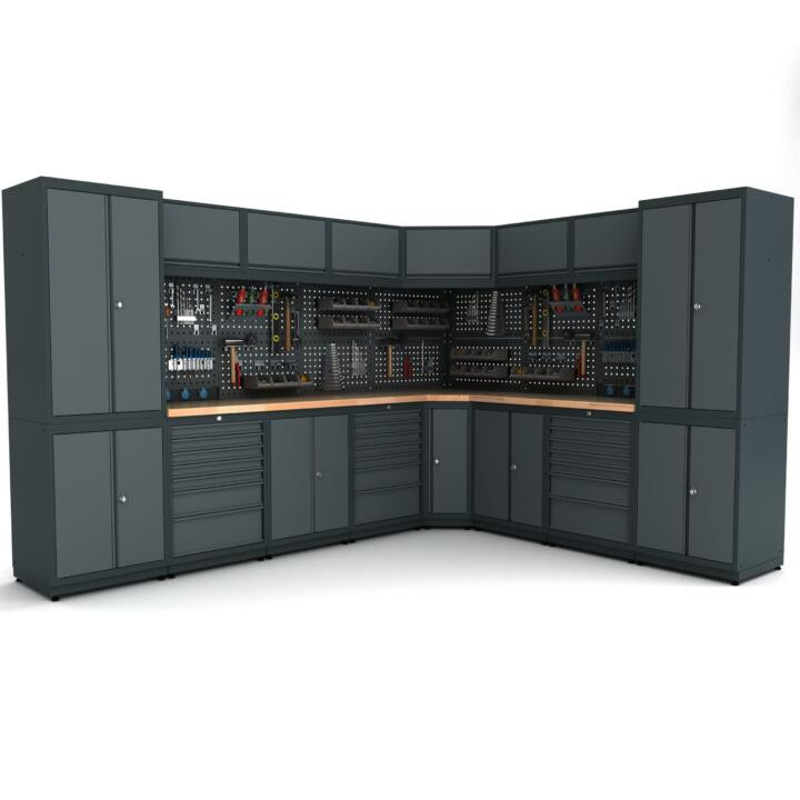 Metalni modularni radni stol Nano-Bodur (NO:81)