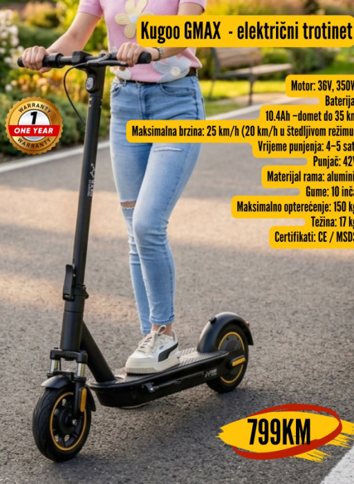Električni trotinet skuter NANO Scooter Kugoo GMAX