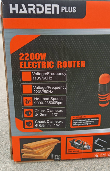Dvoručni frezer / glodalica za drvo Harden 752712