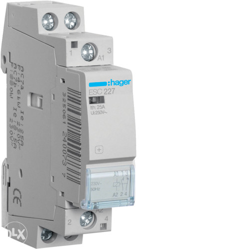 Instalacioni kontakter Hager ESC227/25A/1k.o 1k.z/230V
