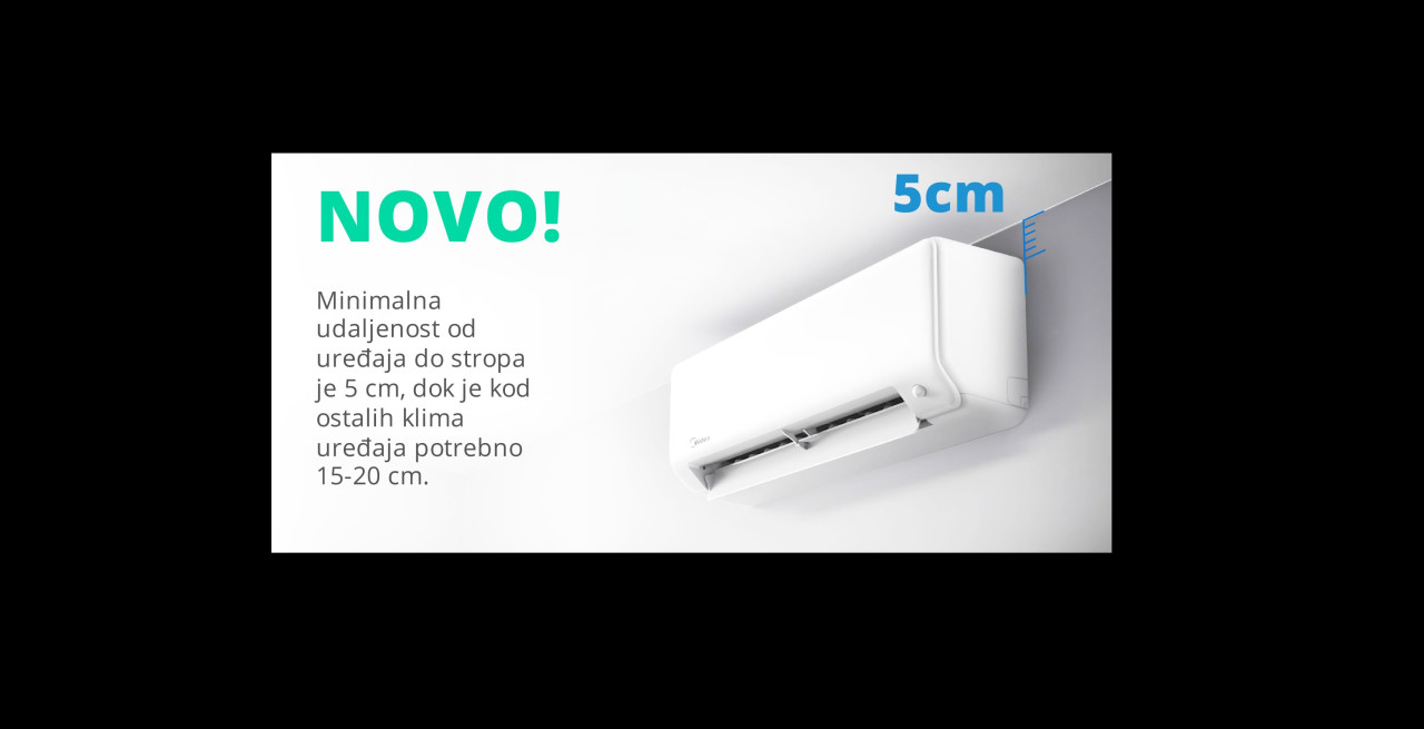 Klima uređaj Midea All easy pro inverter 12-ka,3,5 kW -25c