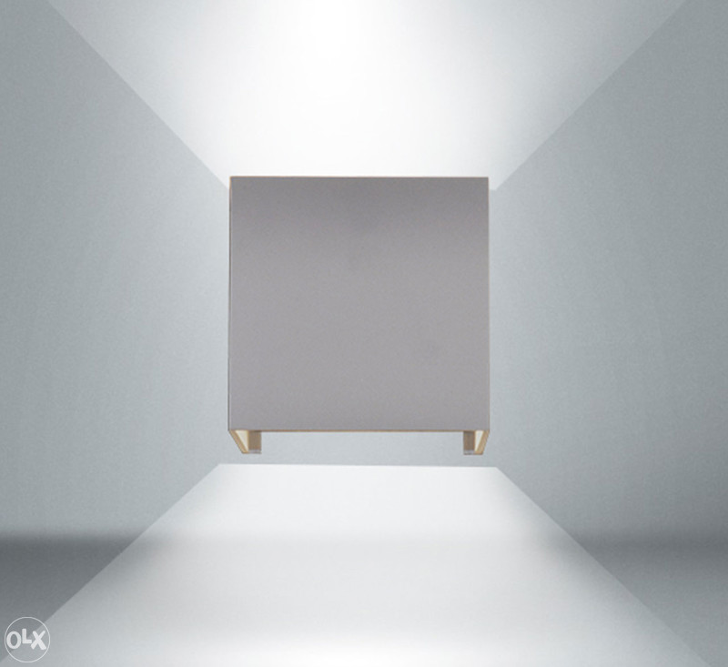 ZIDNA LAMPA E-LIGHT SQ 6W 4000K SIVA