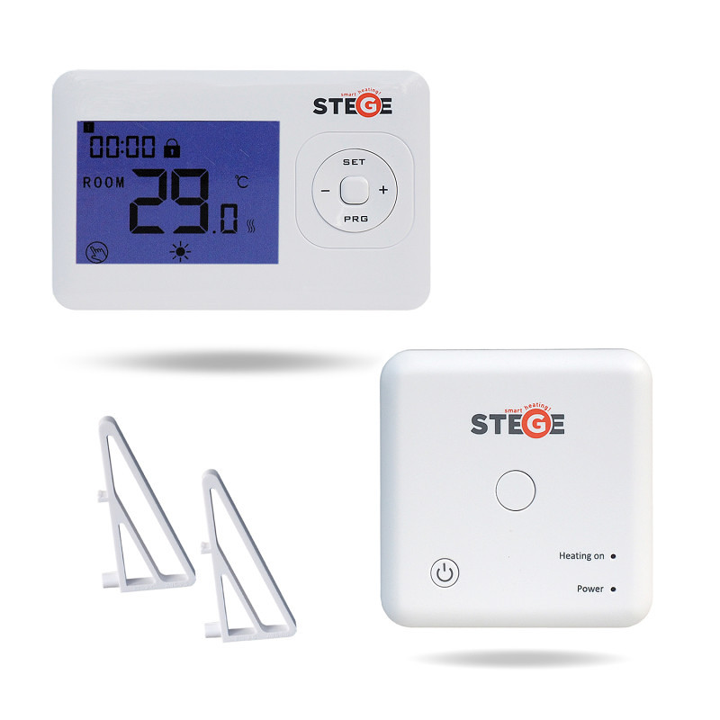 SOBNI TERMOSTAT BEŽIČNI STEGE WT200 RF PROGRAMSKI