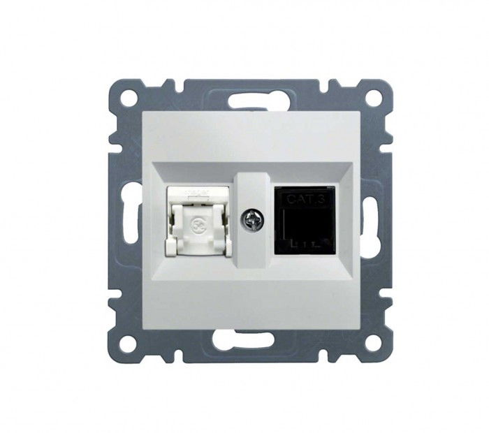 UTIČNICA WL2210 KOMPJUTERSKA HAGER 1XRJ45 CAT5 EUTP