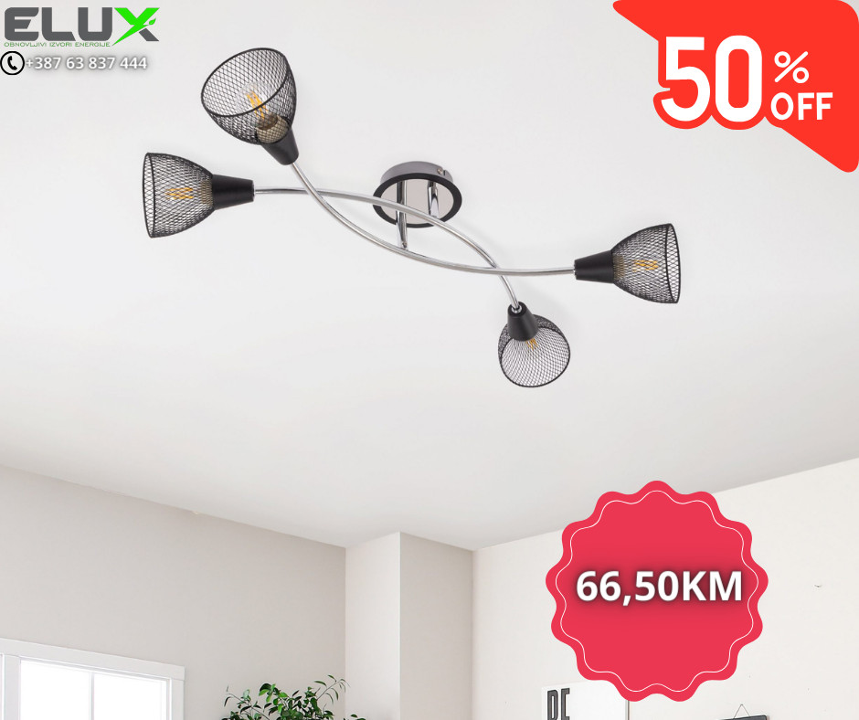 LUSTER SPOT MALAGA-6 AKCIJA 50% (na cijelu seriju lustera)