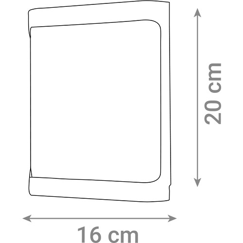 LED ZIDNA VANJSKA SVJETILJKA NEVADA 12W