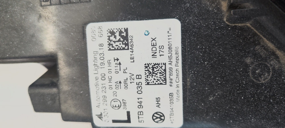 Far VW Touran 3 Led
