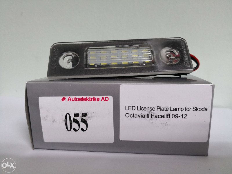 Led osvjetljenje tablice Skoda