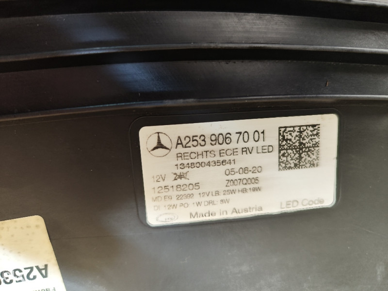 Far desni led GLC W253 A2539067001