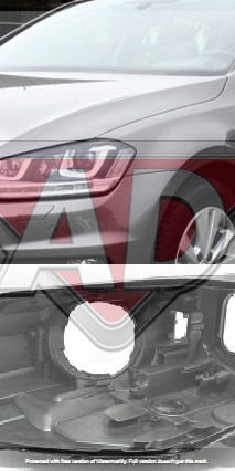 Stakla za far farove VW Golf Passat Tiguan Touareg, ugradnja