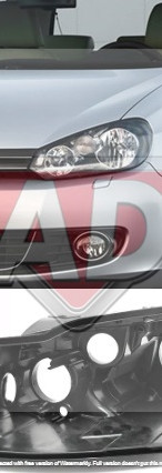 Stakla za far farove VW Golf Passat Tiguan Touareg, ugradnja