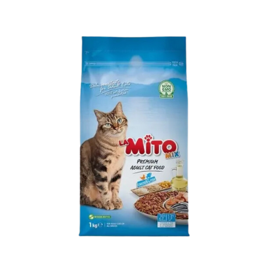 MITO hrana za odrasle mačke MIX piletina i riba - 1kg