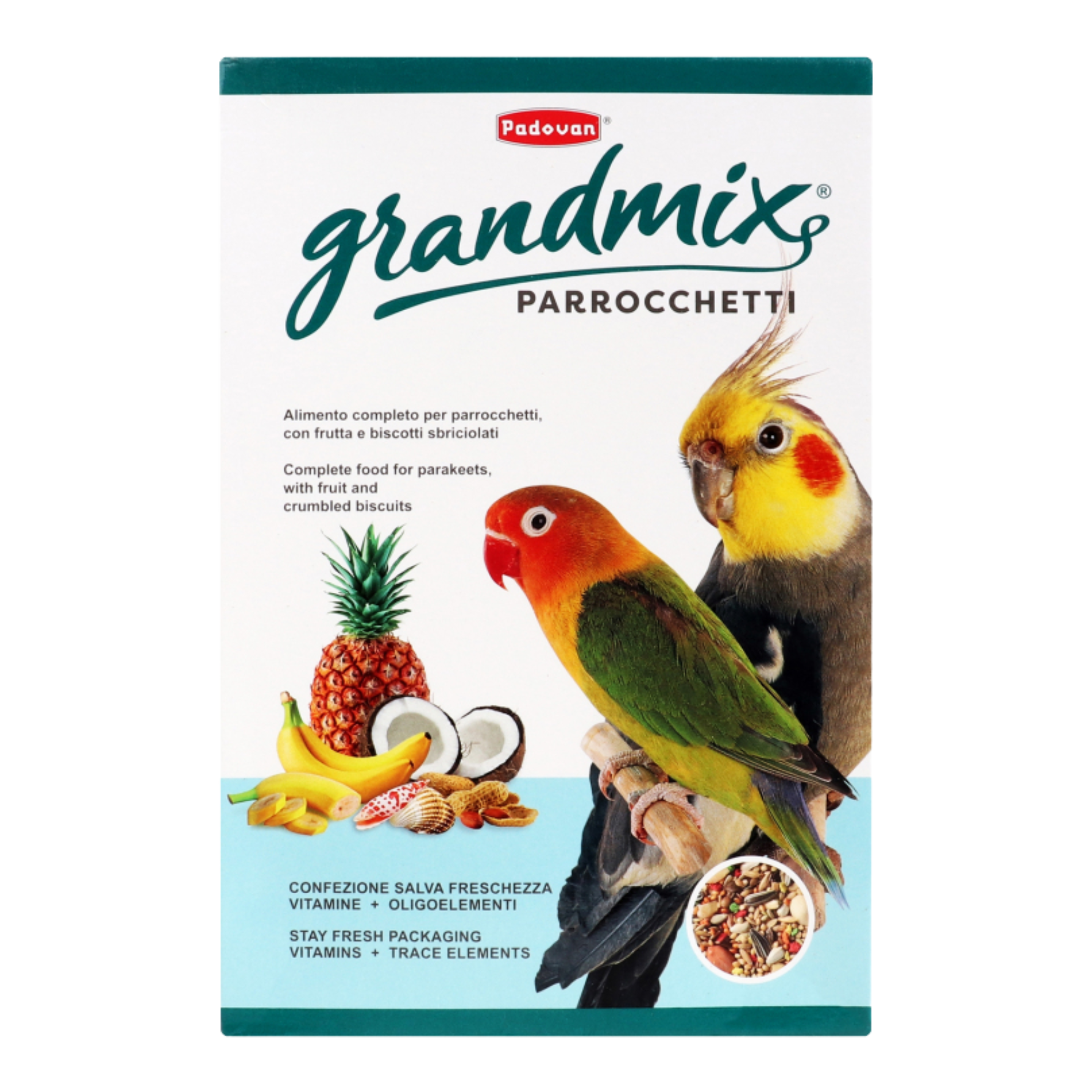 PADOVAN Grandmix potpuna hrana za papagaje - 800g