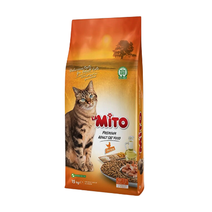 MITO hrana za odrasle mačke piletina - 15kg