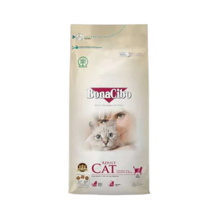 BONACIBO hrana za odrasle mačke inćuni i riža - 2kg