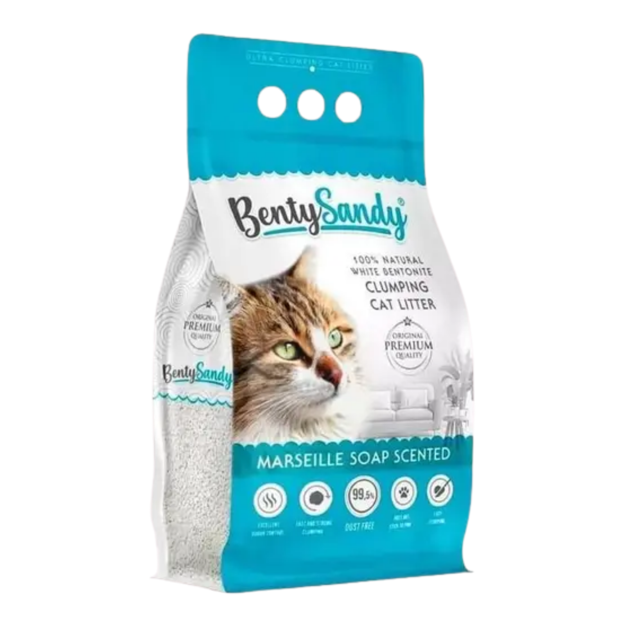 Benty Sandy Marseille soap pijesak za mačke - 10l