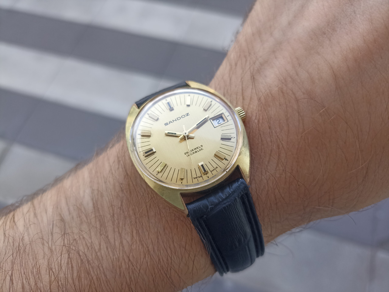 SANDOZ AUTOMATIK RIJEDAK KALIBAR FHF 905 SWISS MADE