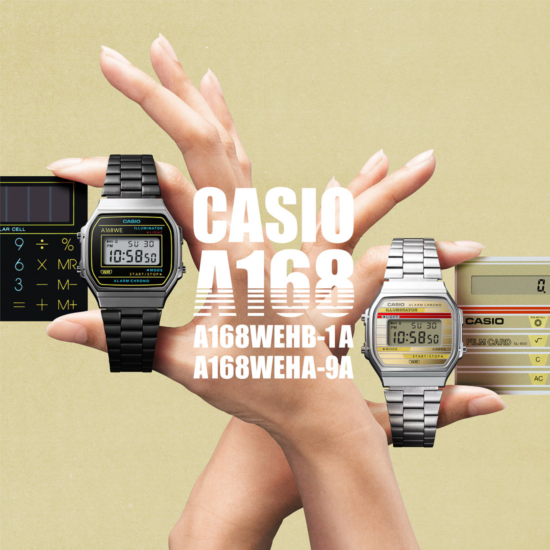 Casio - Vintage A168WEHA-9AEF UNISEX RUČNI SAT NAVI DOO