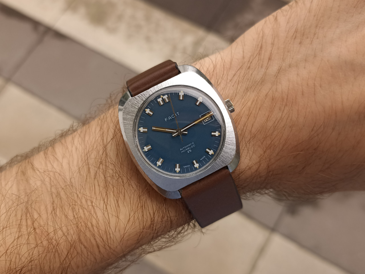 FACIT SWISS MADE ETA 2782 AUTOMATIC VINTAGE RETRO SAT