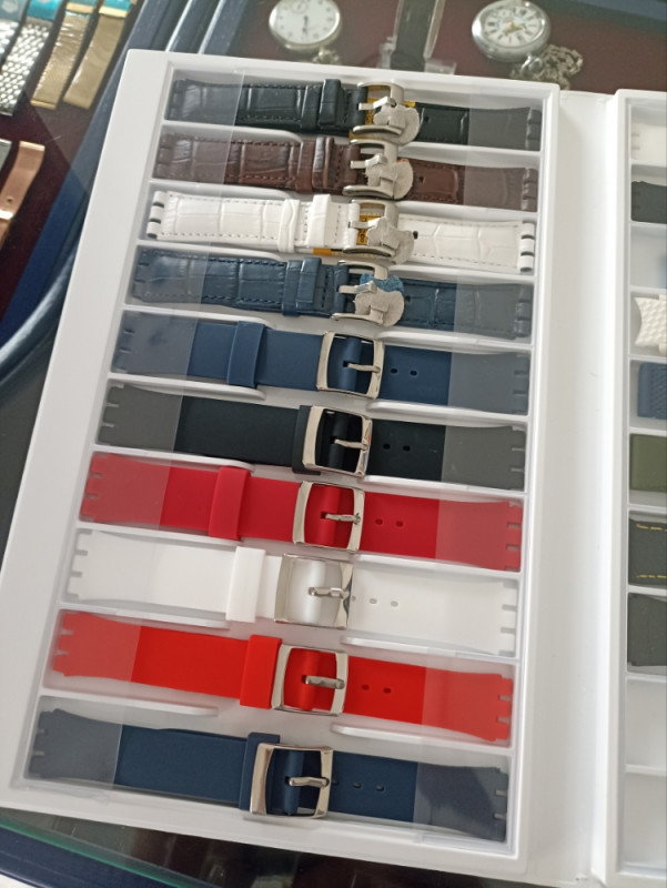 NAVI.BA SWATCH NARUKVICE KAJS KOŽA / SILIKON REMEN SAT