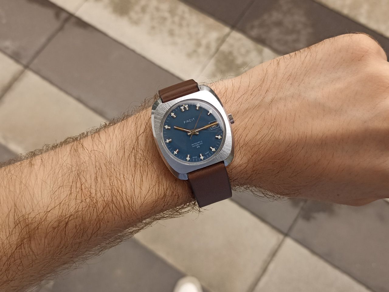 FACIT SWISS MADE ETA 2782 AUTOMATIC VINTAGE RETRO SAT