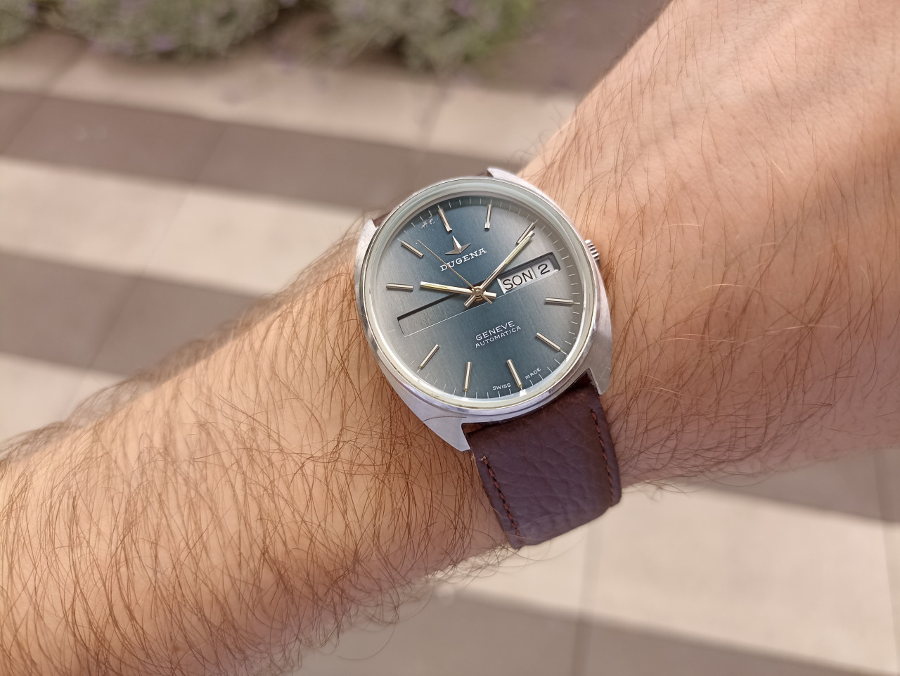NAVI.BA DUGENA GENEVE ETA 2836 AUTOMATICA SWISS MADE SAT