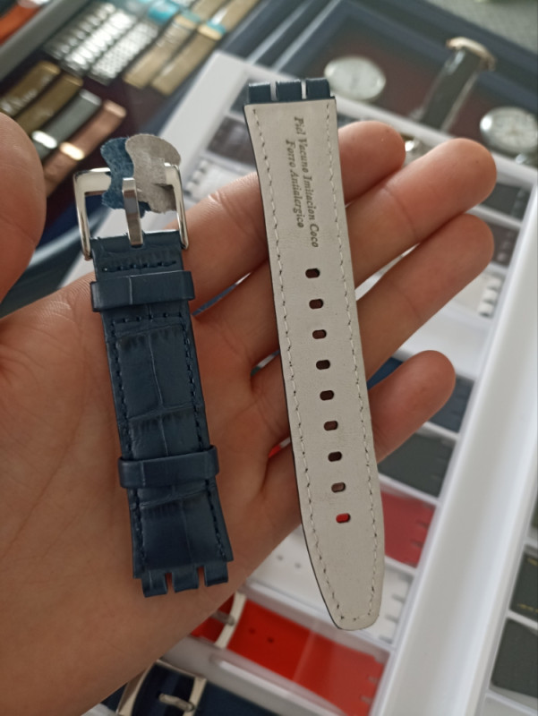 NAVI.BA SWATCH NARUKVICE KAJS KOŽA / SILIKON REMEN SAT